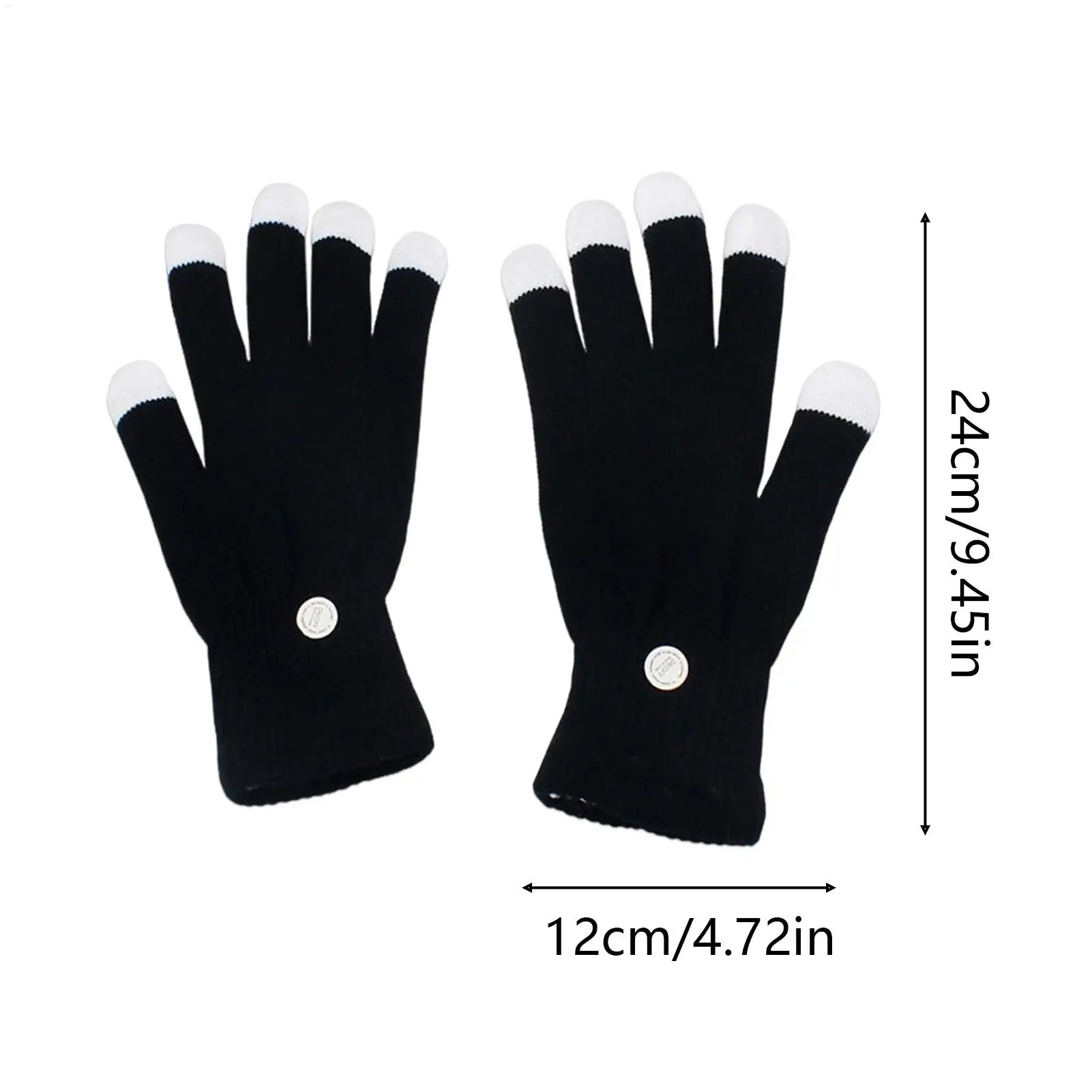 LED Light Up Gloves 7 Changing Adjustable Cool Kids Adult Party
