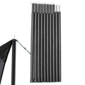 Shade Sail Poles Folding Portable Poles for Tarp Tent Iron Rods for Outdoor Sports for Sunshade Sail Beach Tent Canopies Zpaxo Default Title
