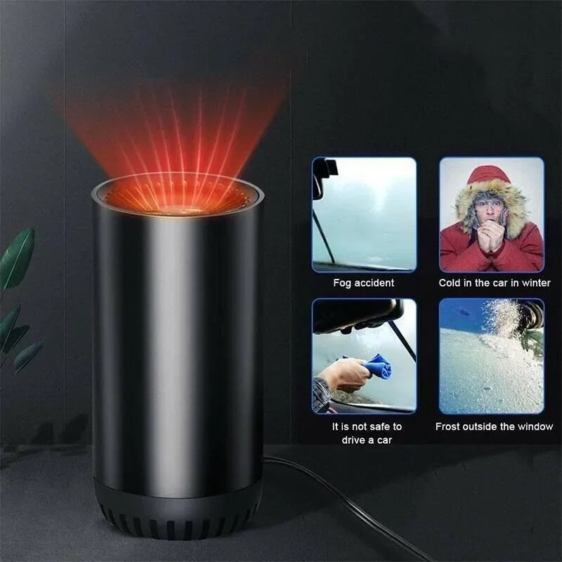 12V 2-in-1 Car Heater Fan & Windshield Defroster Anti-Fog