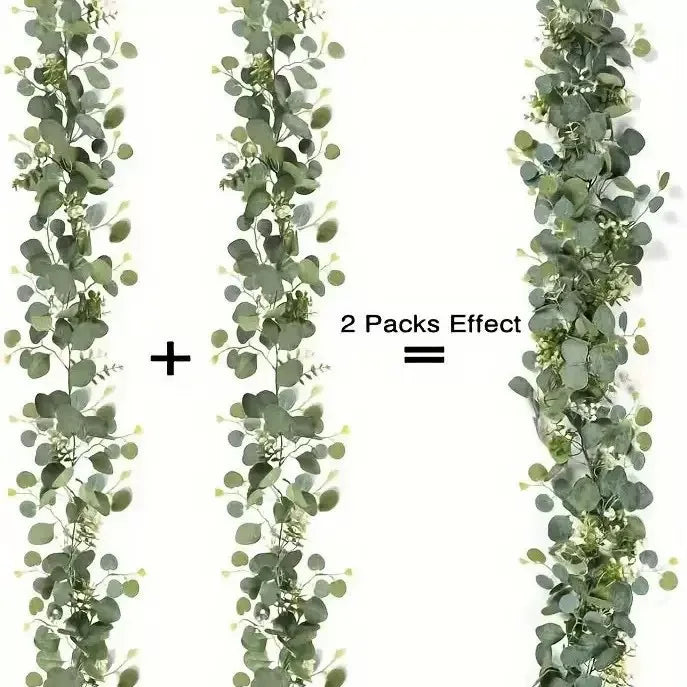 Artificial Eucalyptus Vine Leaves Garland Faux Plant Spring Vines
