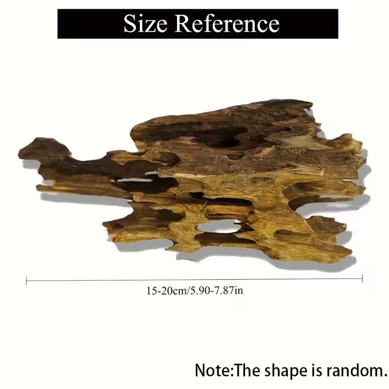 Natural Driftwood Aquarium & Terrarium Decor – Sinkable Fish Tank Aquarium Driftwood Zpaxo 15-20cm