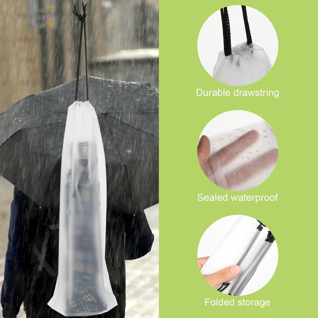 Wet Umbrella Bag – Leak-Proof Drawstring Sleeve for Travel