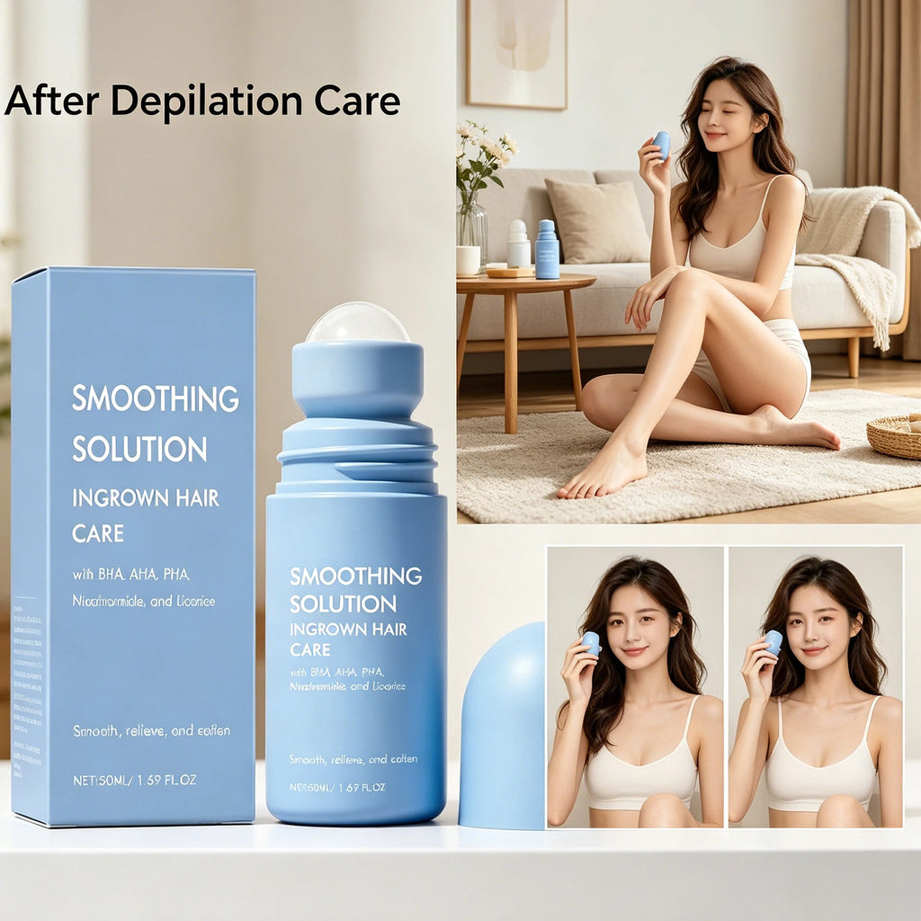 Hair Removal Roller Serum Mild Body Care Essence Soften Body Hair Moisturizing Soothing After Hair Removal Daily Full Body Skin Zpaxo