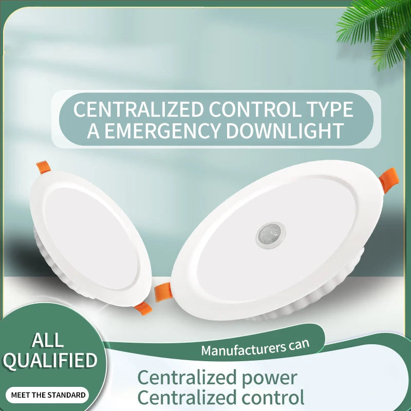 LED Emergency Recessed Downlight 4W 10W 14W – 90-Min Backup
