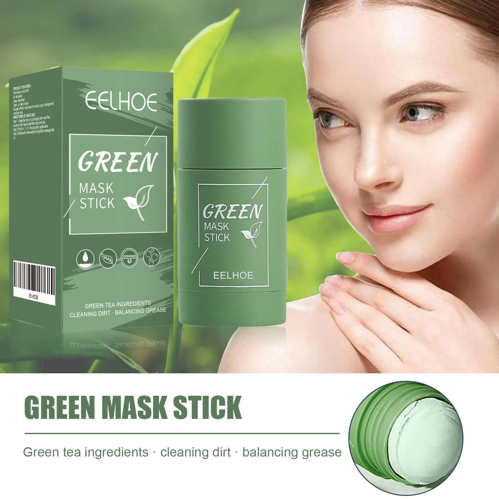 Eelhoe Green Tea Solid Mask Stick – Pore Cleanse & Blackheads Solid Face Mask Zpaxo