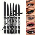 Smooth Black Eyeliner Pencil Waterproof Sweatproof Long-lasting Zpaxo 5pcs-Black