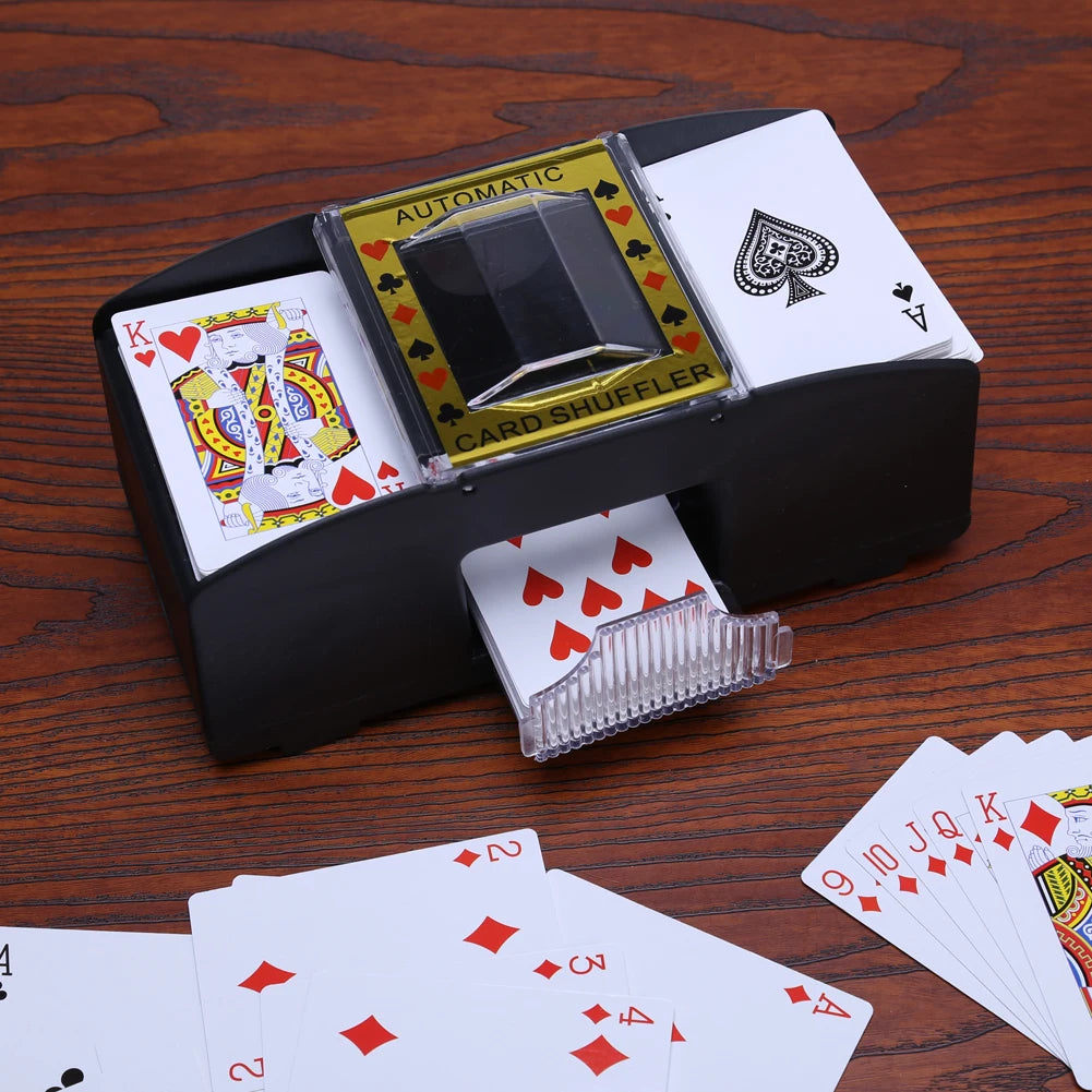AUTOMATIC PLAYING CARDS SHUFFLER POKER CASINO ONE TWO DECK CARD Zpaxo