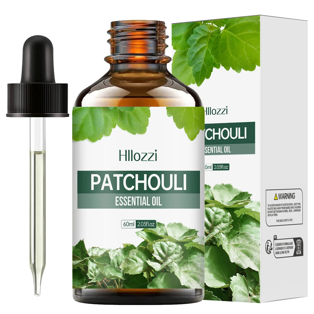 PATCHOULI ESSENTIAL OIL a high-quality moisturizing nourishing massage oil with a refreshing scent, suitable for all skin types Zpaxo 60ml PATCHOULI Other