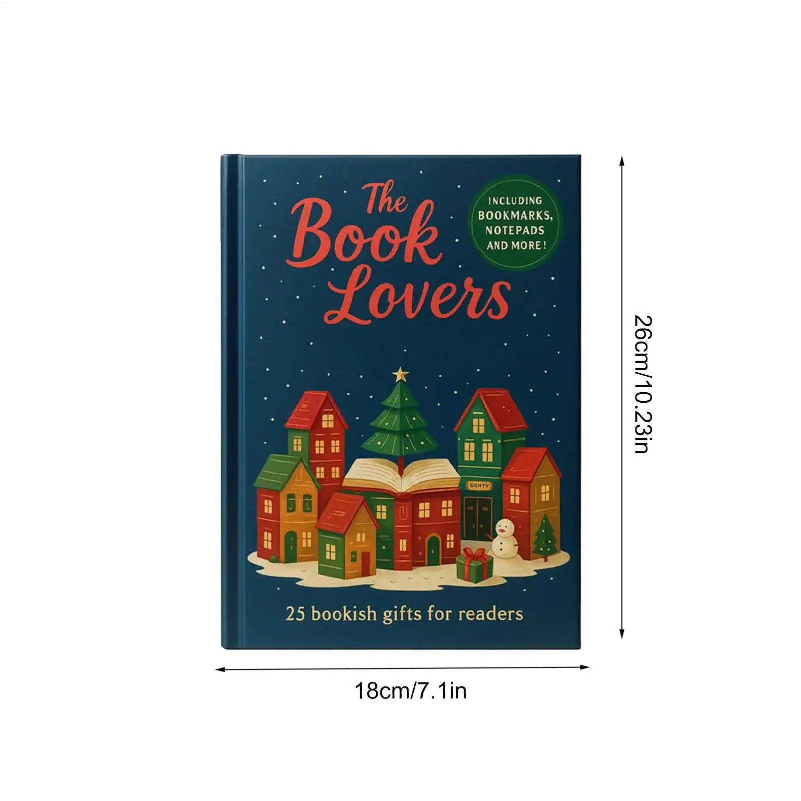 Book Lover Advent Calendar 24 Days 2D Acrylic Bookmark Pendant