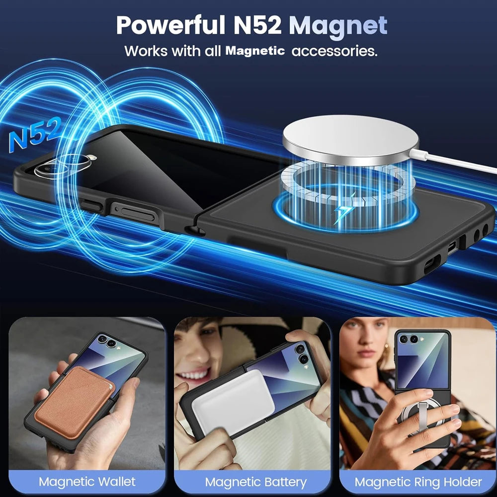 UYUXIO Magnetic Wireless Charging Mobile Phone Case Samsung Galaxy Z