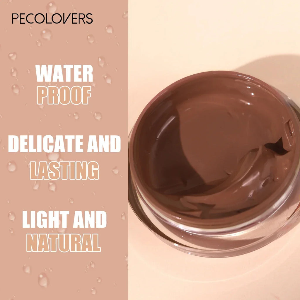 1Pc Pecolovers Waterproof & Sweatproof Concealer Cream, Long-Lasting Foundation Paste, Natural Finish, Full Coverage Zpaxo