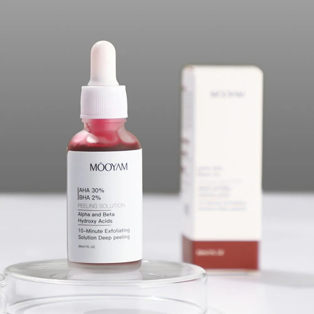 Skin Care AHA Hydroxy Acid Facial Essence Clean Pores Moisture Zpaxo Red