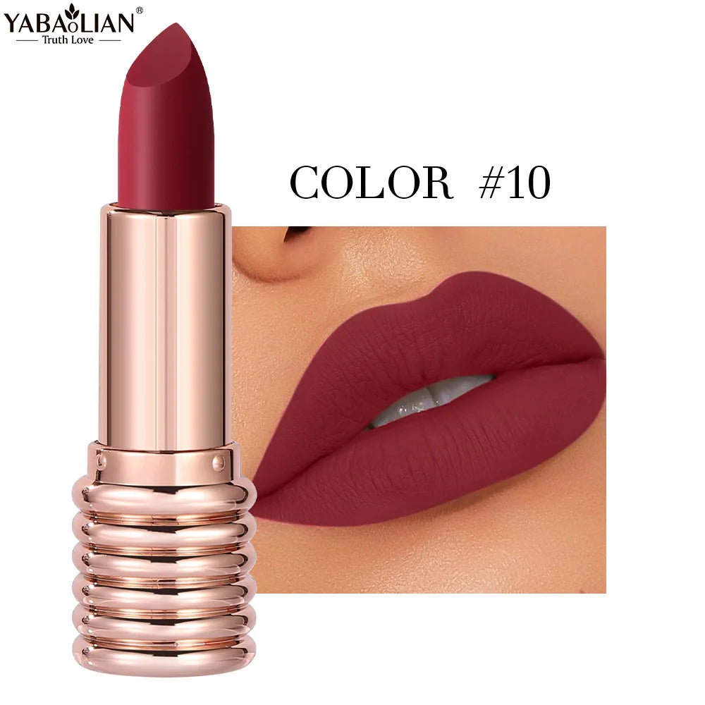 Matte Lipsticks Waterproof Velvet Nude Lipstick Sexy Red Lip Stick