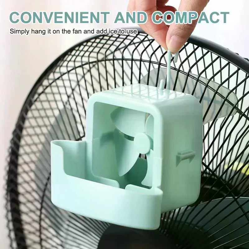 Electric Fan Cooling Storage Box Ice Fast Portable Household Hanging Zpaxo