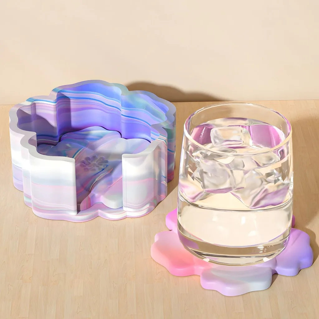 Flower Coaster & Storage Box Silicone Resin Mold | DIY Epoxy