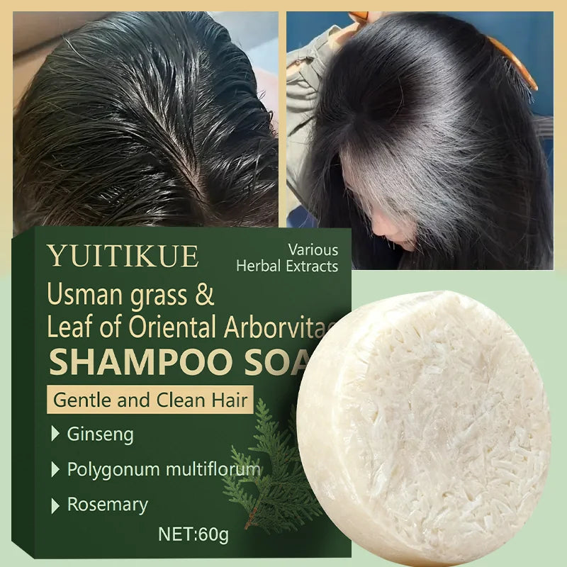 YUITIKUE Cypress Shampoo Bar – Ginseng & Rosemary for Shiny Hair Solid Shampoo Bar Zpaxo Default Title