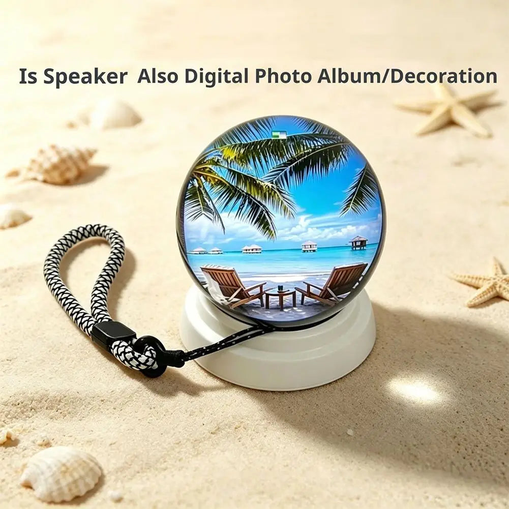 3D Spherical Pixel Display Crystal Ball HD Video Player Electronic Memory Glass Ball Lamp for Home Decor Gift Zpaxo