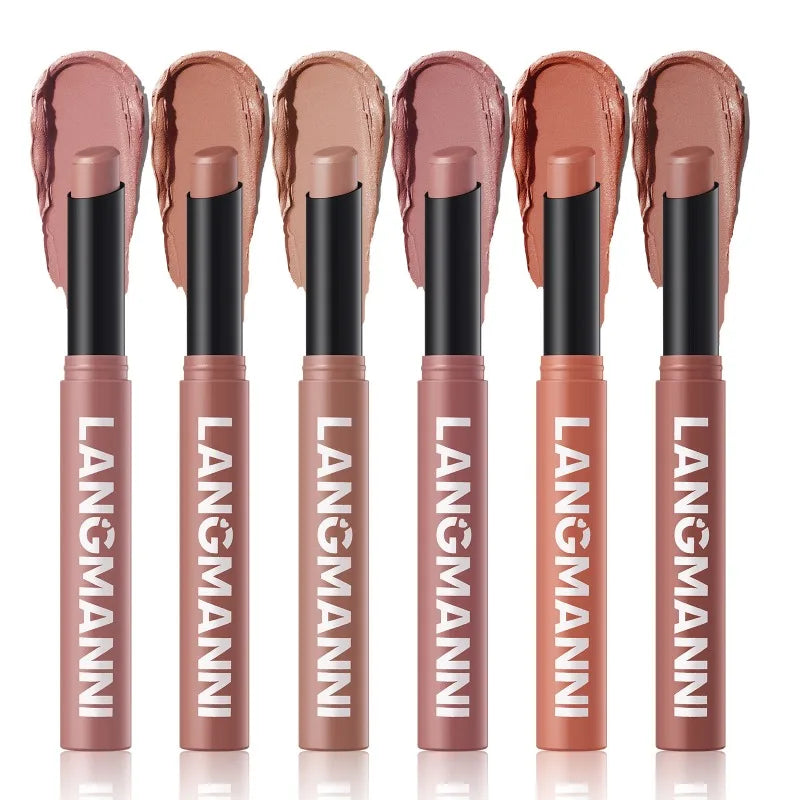 12 Matte Lipstick Pencil Waterproof Long Lasting Non-stick Cup Sexy