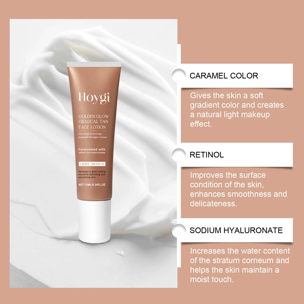 Self-Tanning Lotion Sunless Self Tanner for Face Body Waterproof Long-Lasting Glow Body Bronzer Even Skin Tone Bronzing Lotion Zpaxo