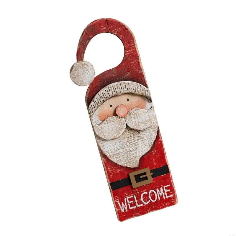 Festival Wooden Door Decoration Enhances Holiday Cheer Perfect