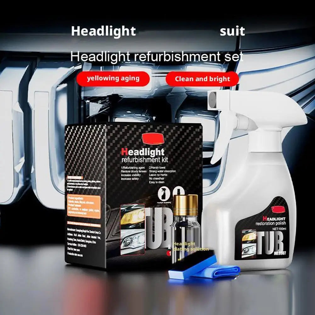 Car Headlight Restoration Kit – Remove Oxidation & Scratches Headlight Restoration Kit Zpaxo