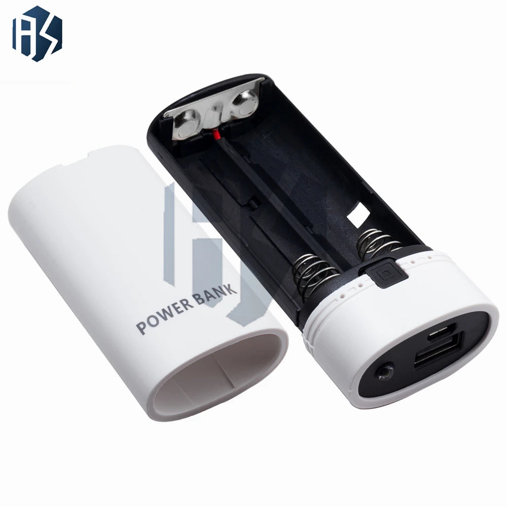 1PCS Detachable Design With Indicator Light For Smart Phone Power Bank Case Battery Practical For 18650 Battery Zpaxo