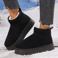 Winter Thick Bottomed Lined Large Head Snow Boots Women Warm Short
