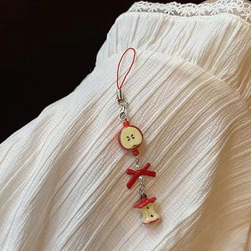 Cute Star Flower Phone Charm Strap Kawaii Ceramic Beaded Lanyard Zpaxo A7
