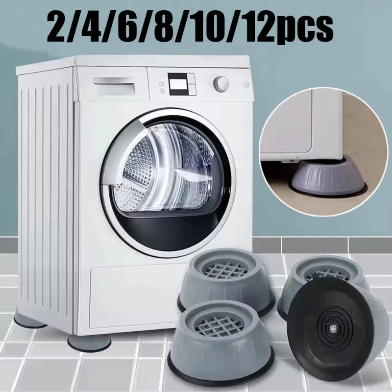 Silicone Washing Machine Anti-Vibration Foot Pads | 2–12 Pack