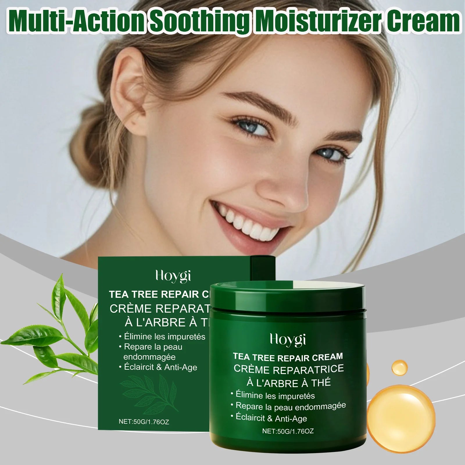 Hoygi Soothing Face Cream Set – Tea Tree, Centella & Aloe Face Moisturizer Set Zpaxo