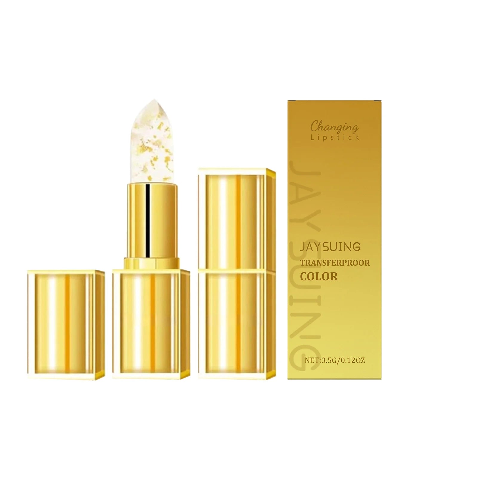 Jaysuing Gold Color-Changing Hyaluronic Acid Lip Balm 3.5g Color-Changing Lip Balm Zpaxo 3.5g