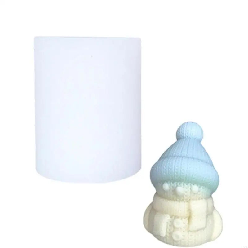 Snowman Silicone Mould Knitted Designs Craft Making