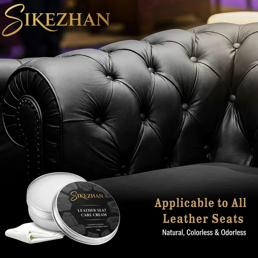 Finest Quality All Natural Leather Cream - for Sofas, Car Seats, Bags, Shoes Clean, Polish and Maintain Restore Leathercraft Zpaxo