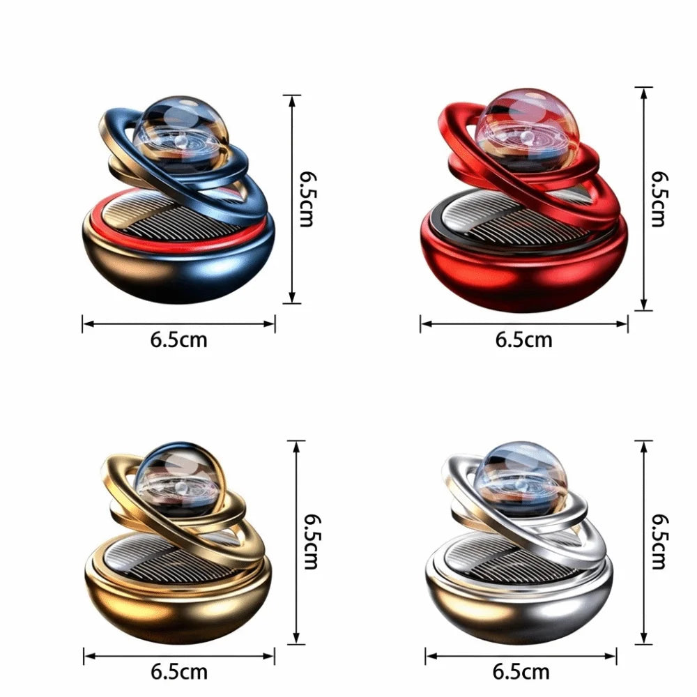 Aluminum Alloy Material Car Diffuser Automatic Rotation Compact Modern Appearance Vehicle Air Freshener Star Suspension Design Zpaxo