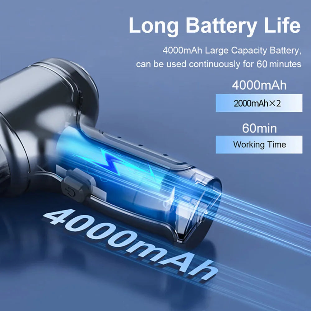 Car Vacuum Cleaner 95000PA Strong Suction Handheld Wireless Household