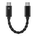 ▶TRN TO Type C To Type C DAC Amp Upgrade Cable Hifi Adapter Earphone Amplifier 8Strand Silver-Plated Wire For TRN TE PRO Phones Zpaxo Black