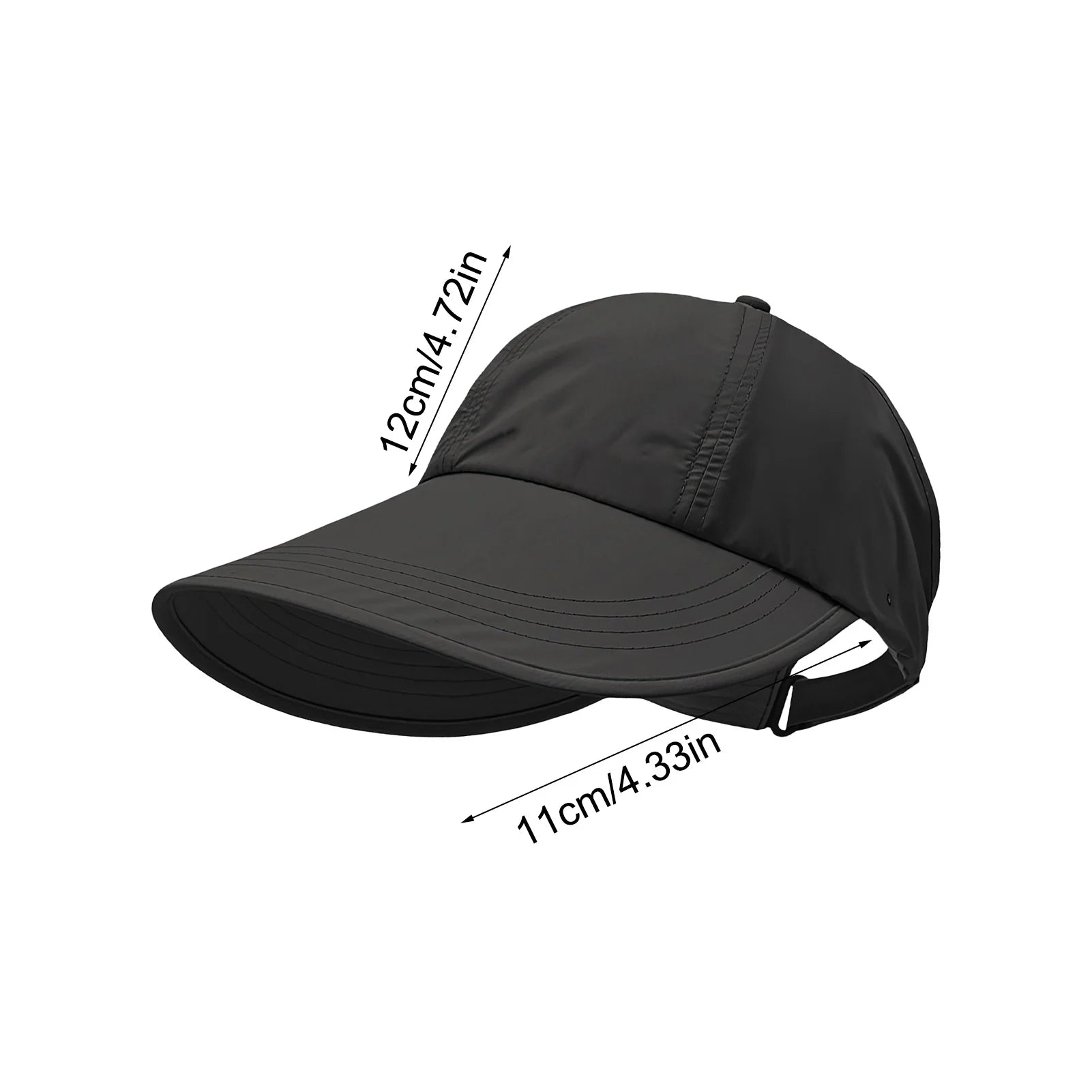 Wide Brim UV Sun Hat – Breathable Adjustable Unisex Beach Cap Wide Brim Sun Hat Zpaxo Black