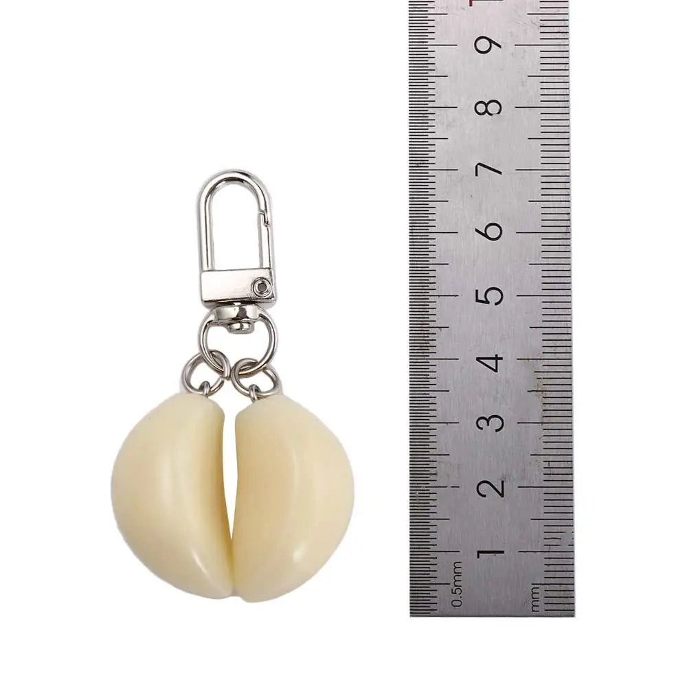 Women Men Unique Bag Pendant Jewelry Student Car Keychains Garlic Keychain Garlic Pendant Garlic Keyring Food Keychain Zpaxo