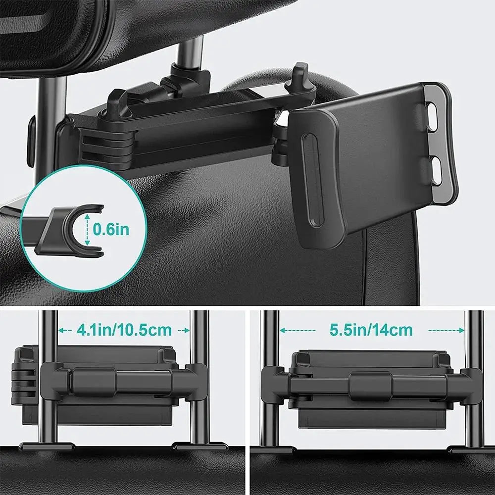 Telescopic Car Rear Pillow Phone Holder 360 Rotating Bracket Back Zpaxo