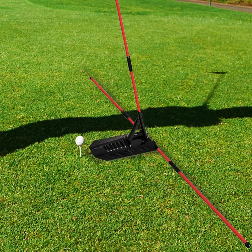 Golf Swing Alignment Rod Sticks Holder Angle Adjustment Postures