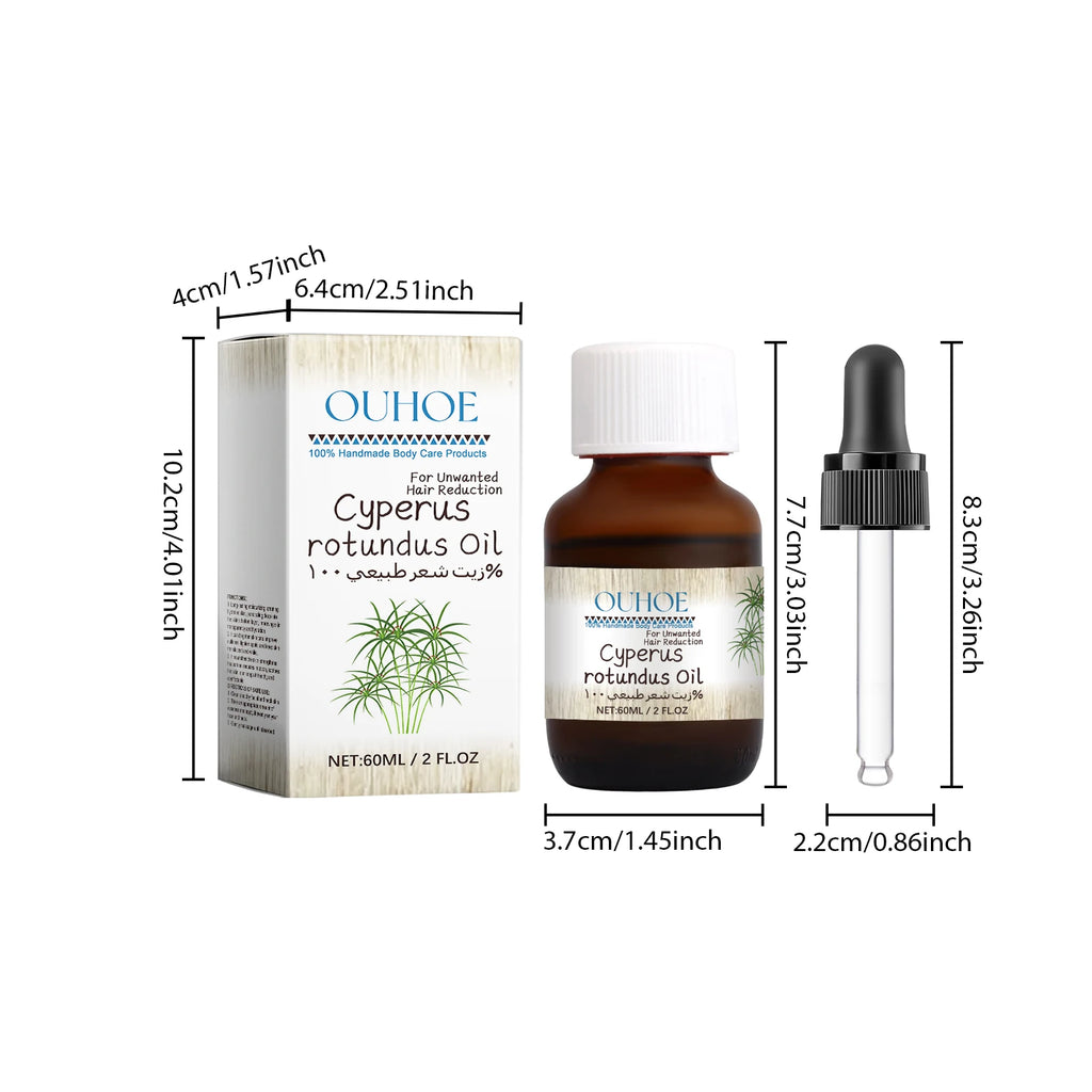 Cyperus Rotundus Hair Inhibitor Oil – Body Hair Removal Serum Hair Inhibitor Serum Zpaxo