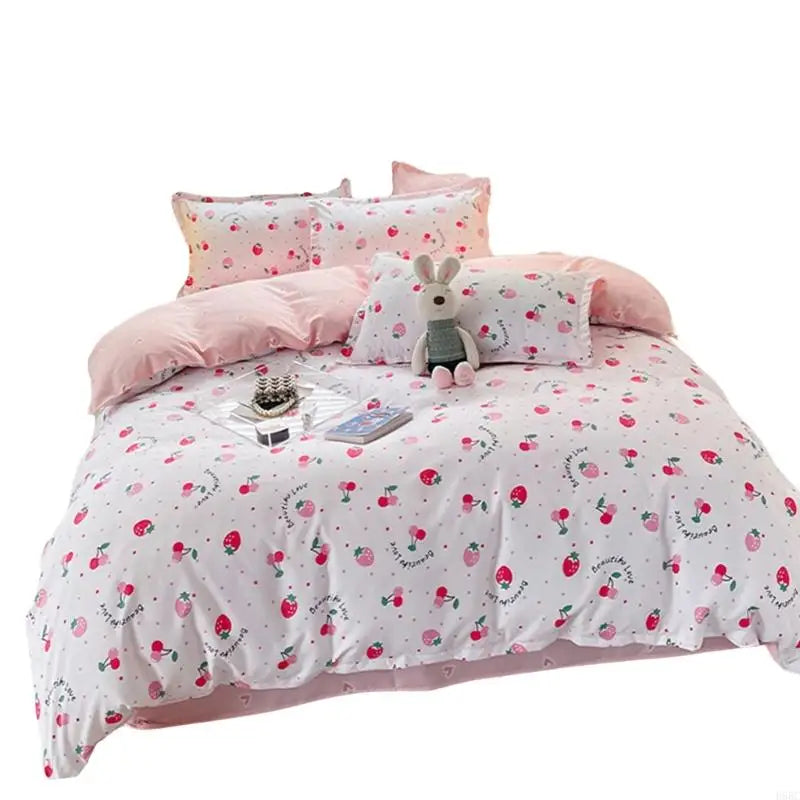 Bed Sheet Washed Cotton Textiles Gentle Brushed Queen Duvet Cover