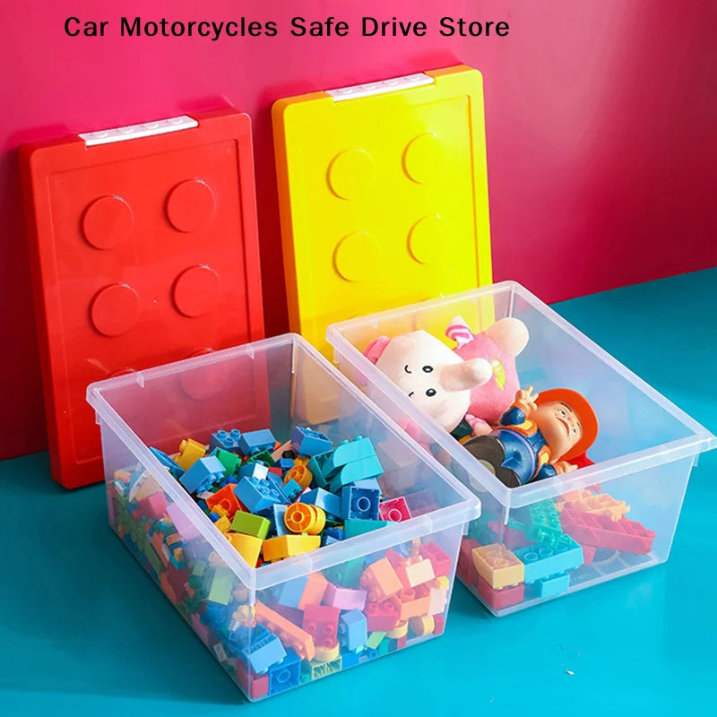 Kids Building Block Storage Box Toy Organizer Stackable Case