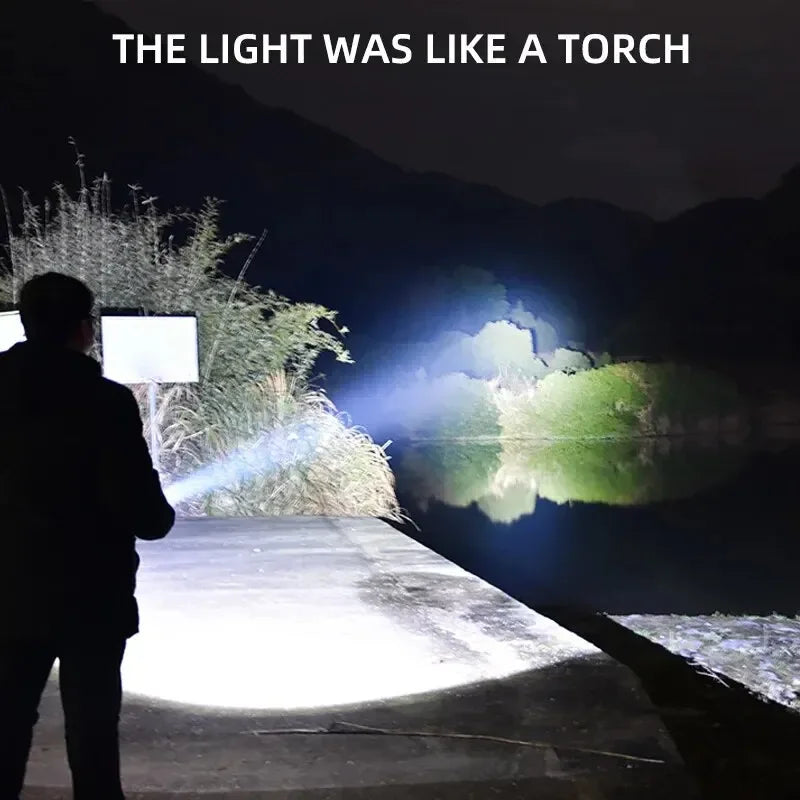 Mini LED Camping Flashlight – 3 LEDs, Zoom & Waterproof