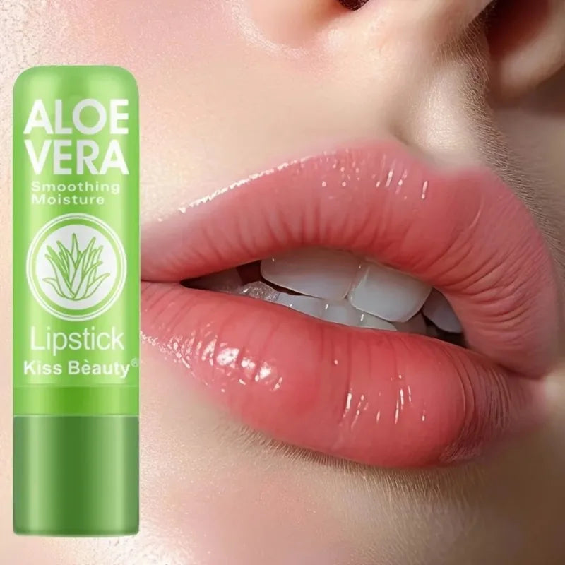 Aloe Vera Moisturizing Lipstick Natural Lasting Temperature Changing