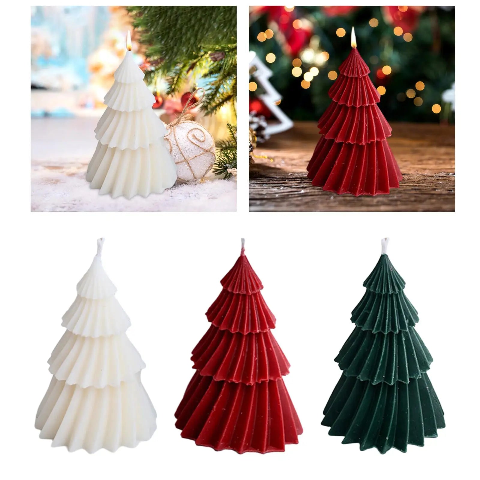 Christmas Tree Scented Candle Fragrance Props Home Decoration Zpaxo