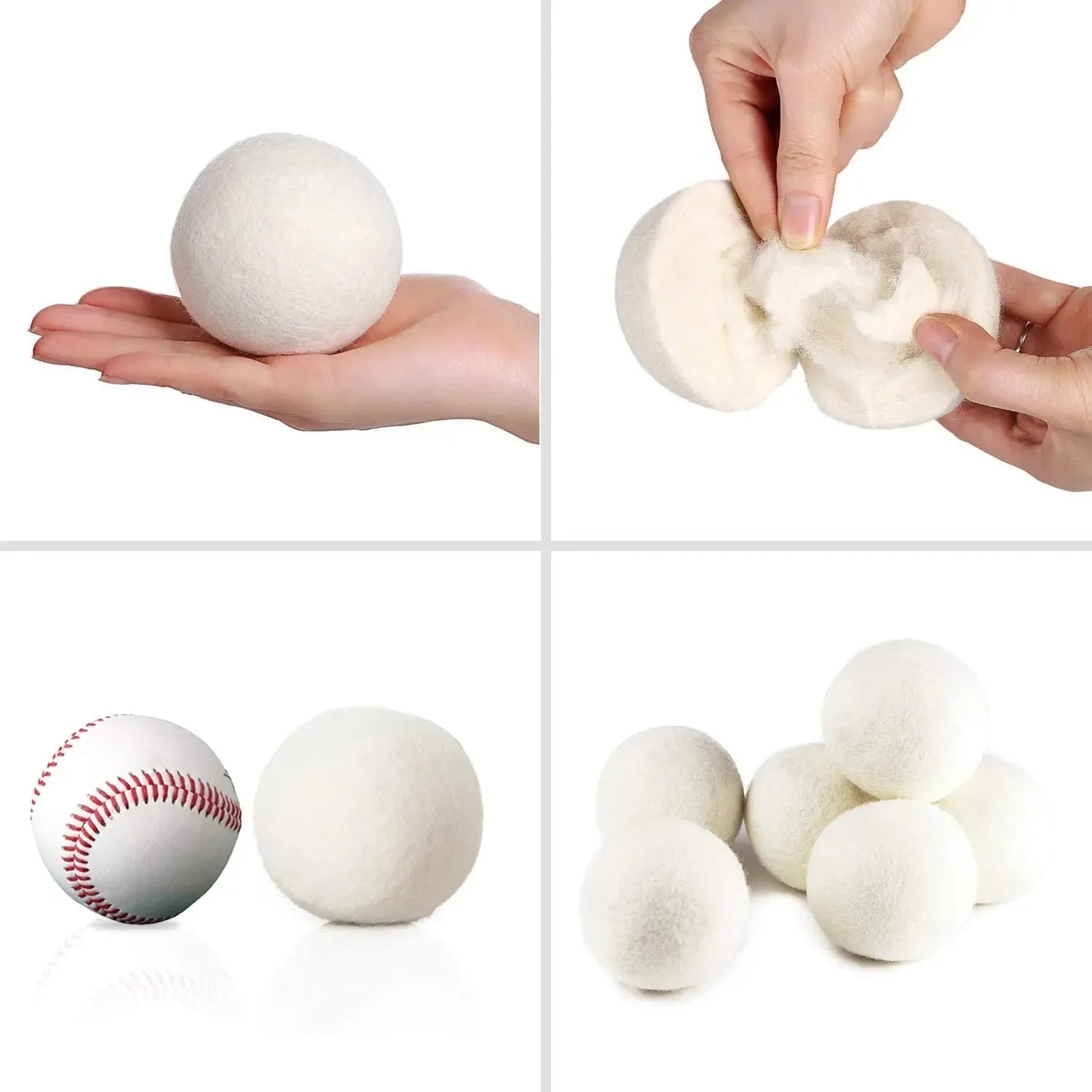 5cm Wool Dryer Balls Reusable Softener Laundry 5cm Laundry Ball Home Washing Balls Wool Dryer Balls Washing Machine Accessories Zpaxo