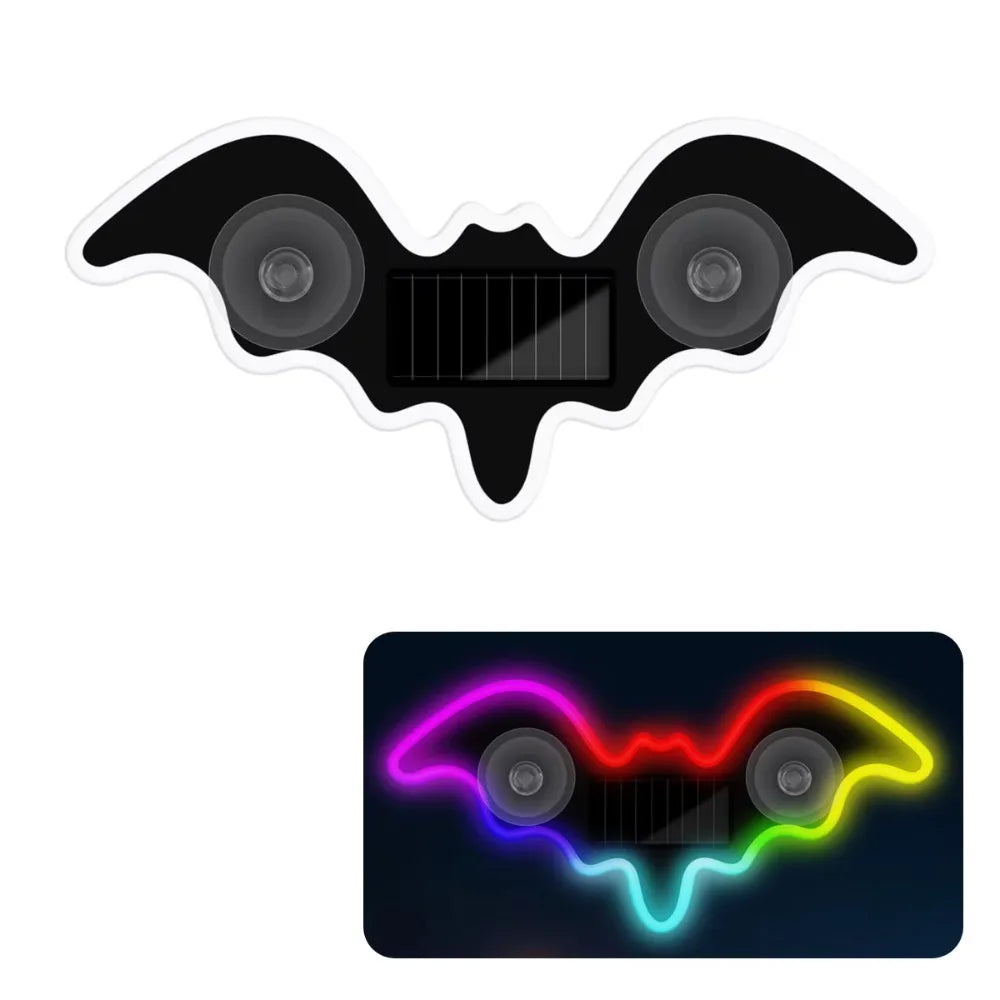 Wireless Car Solar LED Light RGB Dynamic Gradient Window Neon Zpaxo Colorful