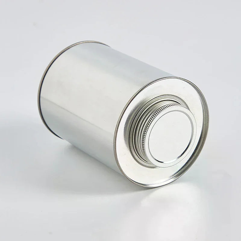 Small Collectables Metal Cans Round Tinplate Coffee Bean Storage Can Sealed Jar Tea Pot Container Home Packaging Box 1PCS Zpaxo