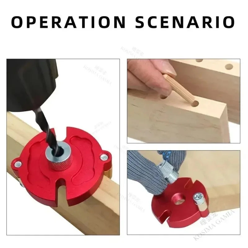 Self-Centering Dowel Jig – 8-Size Wood Drill Guide
